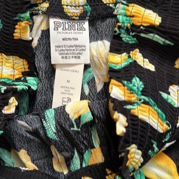 VS Pink black flowy shorts with Lemons 🍋 size medium - Picture 4 of 5